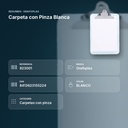 CARPETA CON PINZA BLANCA - resumen de atributos
