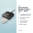 LECTOR DNI SIP TARJETAS ID USB-A - TIPO C - IGGUAL - características principales