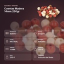 CUENTAS MADERA 14MM.250GR  - resumen de atributos