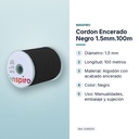 CORDON ENCERADO NEGRO 1.5MM.100M    - características principales
