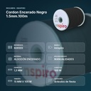 CORDON ENCERADO NEGRO 1.5MM.100M    - resumen de atributos