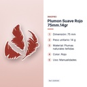 PLUMON SUAVE ROJO 75MM.14GR  - características principales