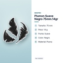 PLUMON SUAVE NEGRO 75MM.14GR     - características principales