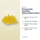 PLUMAS INDIO AMARILLAS 25MMX140MM.60UD  - características principales