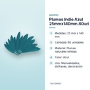 PLUMAS INDIO AZUL 25MMX140MM.60UD    - características principales