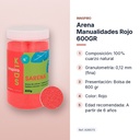 ARENA MANUALIDADES ROJO 600GR        - características principales