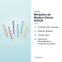 MINIPALOS DE MADERA OLORES 500UD - características principales