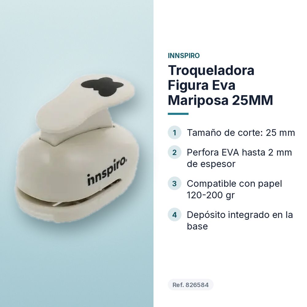 TROQUELADORA FIGURA EVA MARIPOSA 25MM - características principales
