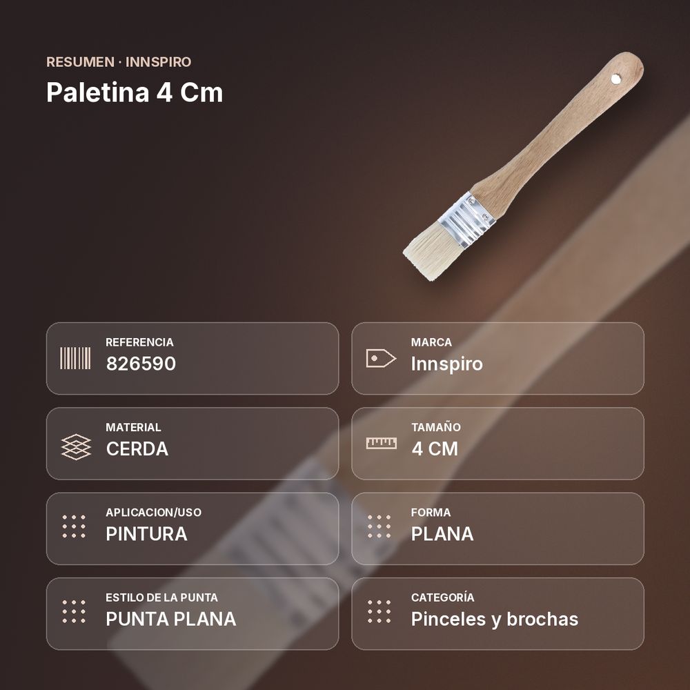 PALETINA 4 CM  - resumen de atributos