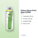 PINTURA SPRAY KREUL MATE  200ML - características principales