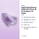 PAPEL SEDA RESMA 500H 50×75CM 18 G LILA MANO 13 HOJAS  - características principales