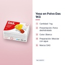 YESO EN POLVO DAS 1KG - características principales