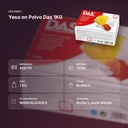 YESO EN POLVO DAS 1KG - resumen de atributos
