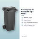 CONTENEDOR DE RESIDUOS TAPA NEGRA - características principales