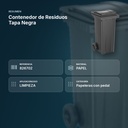 CONTENEDOR DE RESIDUOS TAPA NEGRA - resumen de atributos