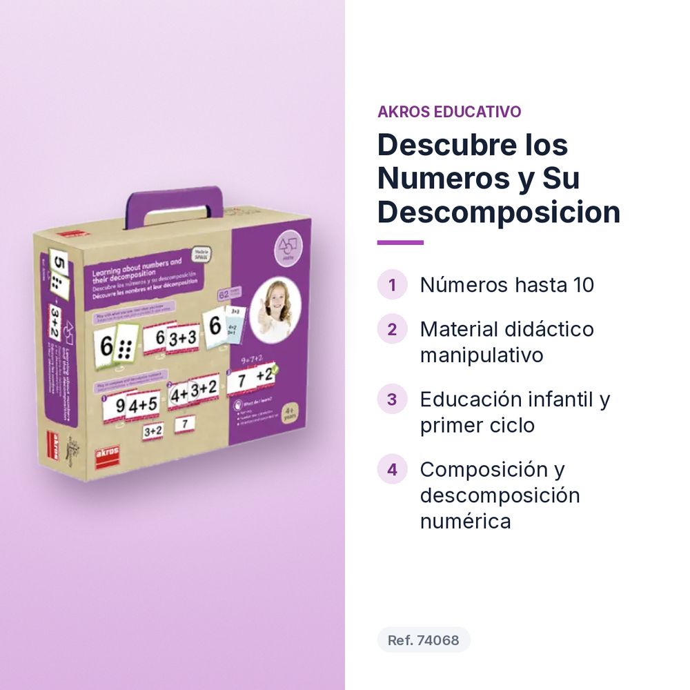 DESCUBRE LOS NUMEROS Y SU DESCOMPOSICION - características principales