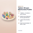 TABLERO 3D PARA MINIMUNDOS PUEBLO  - características principales