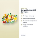 SET VAJILLA INFANTIL 6 SERVICIOS  - características principales