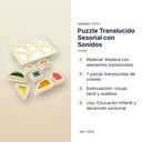 PUZZLE TRANSLUCIDO SESORIAL CON SONIDOS - características principales