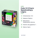 CUBO 3X3 CAYRO SPEEDCUBING Y LÓGICA - características principales