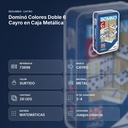 DOMINÓ COLORES DOBLE 6 CAYRO EN CAJA METÁLICA - resumen de atributos