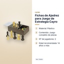 FICHAS DE AJEDREZ PARA JUEGO DE ESTRATEGIA CAYRO - características principales