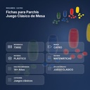 FICHAS PARA PARCHÍS JUEGO CLÁSICO DE MESA - resumen de atributos