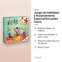 JUEGO DE HABILIDAD Y RAZONAMIENTO ESPACIAL ENCUADRA CAYRO - características principales