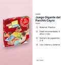 JUEGO GIGANTE DEL PARCHIS CAYRO - características principales