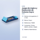 JUEGO DE LÓGICA Y DEDUCCIÓN DE COLORES CAYRO - características principales