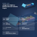JUEGO DE LÓGICA Y DEDUCCIÓN DE COLORES CAYRO - resumen de atributos