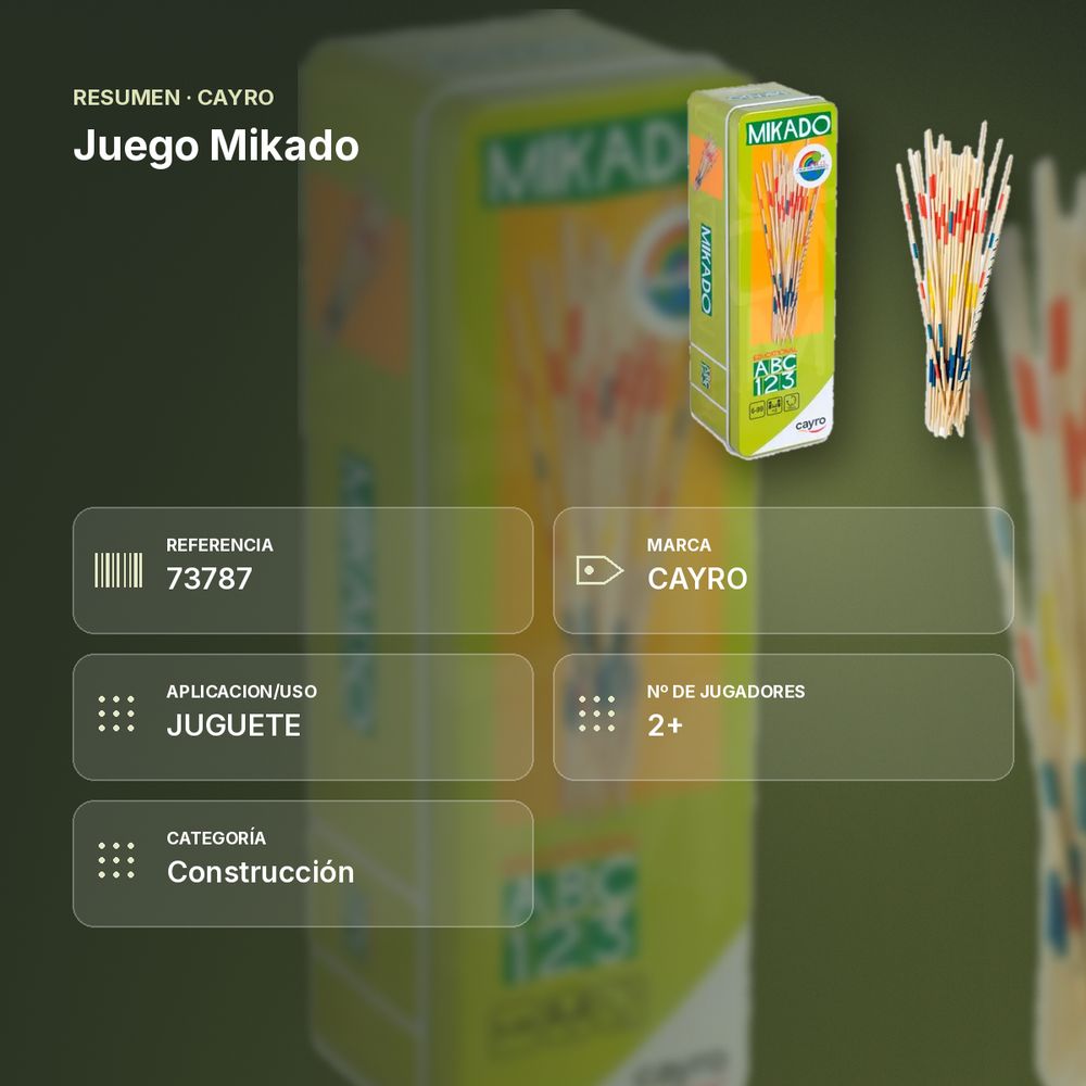 JUEGO MIKADO - resumen de atributos