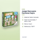 JUEGO SACO PARA CARRERAS CAYRO - características principales