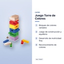 JUEGO TORRE DE COLORES - características principales