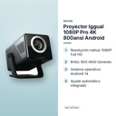 PROYECTOR IGGUAL 1080P PRO 4K 800ANSI ANDROID - características principales