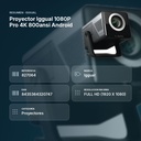 PROYECTOR IGGUAL 1080P PRO 4K 800ANSI ANDROID - resumen de atributos