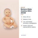 MUÑECO BABY ASIATICO NIÑO 40CM    - características principales