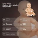 MUÑECO BABY ASIATICO NIÑO 40CM    - resumen de atributos
