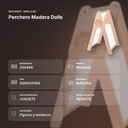 PERCHERO MADERA DOLLS - resumen de atributos