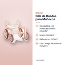 SILLA DE RUEDAS PARA MUÑECOS - características principales