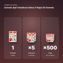 GOMETS APLI TEMÁTICOS SELVA 3 HOJAS 63 GOMETS   - formato de venta: paquete de 5, caja de 500, palé de 18000