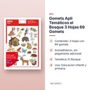 GOMETS APLI TEMÁTICOS EL BOSQUE 3 HOJAS 69 GOMETS  - características principales