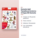 GOMETS APLI TEMÁTICOS INVIERNO 3 HOJAS 69 GOMETS    - características principales