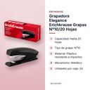 GRAPADORA ELEGANCE ERICHKRAUSE GRAPAS Nº10/20 HOJAS - características principales