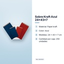 SOBRE KRAFT AZUL 24X43X7 - características principales