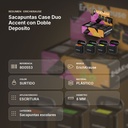 SACAPUNTAS CASE DUO ACCENT CON DOBLE DEPOSITO   - resumen de atributos