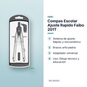 COMPAS ESCOLAR AJUSTE RAPIDO  FAIBO 201T - características principales