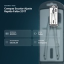 COMPAS ESCOLAR AJUSTE RAPIDO  FAIBO 201T - resumen de atributos