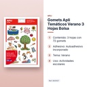 GOMETS APLI TEMÁTICOS VERANO 3 HOJAS BOLSA  - características principales