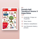 GOMETS APLI TEMÁTICOS VERANO 3 HOJAS BOLSA   - características principales